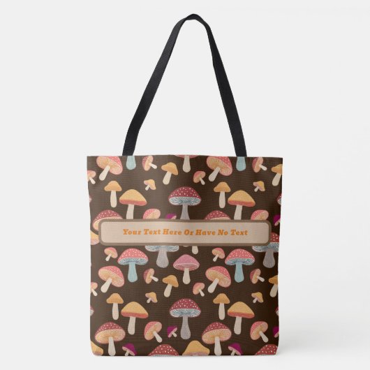 Tote Bag Champignon Toadstool Forêt de bois Boho Hippie (Devant)