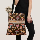 Tote Bag Champignon Toadstool Forêt de bois Boho Hippie (De près)