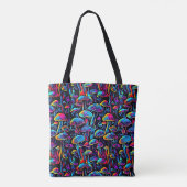 Tote Bag Champignons bioluminescents rétro (Dos)