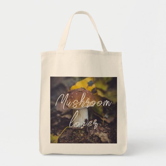 Tote Bag Champignons Bolete aux feuilles jaunes (Devant)