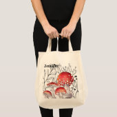 Tote Bag Champignons d'aquarelle personnalisée Fourre-tout (Devant (produit))