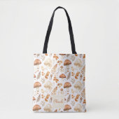 Tote Bag Champignons et Feuilles personnalisés mignons tomb (Devant)