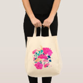 Tote Bag Champignons et Hibiscus Moonlight Dreams (Devant (produit))