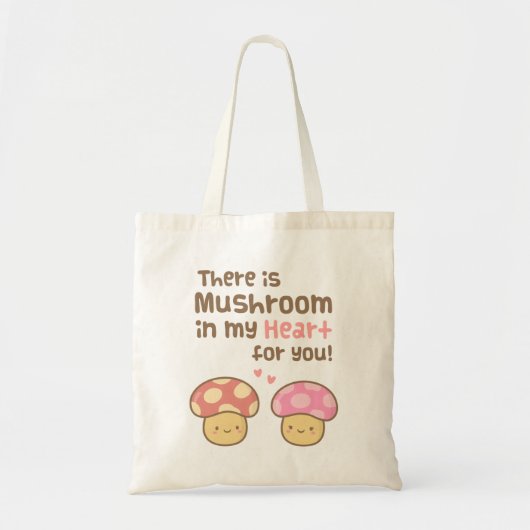 Tote Bag Champignons mignons dans mon coeur pour vous Love (Devant)