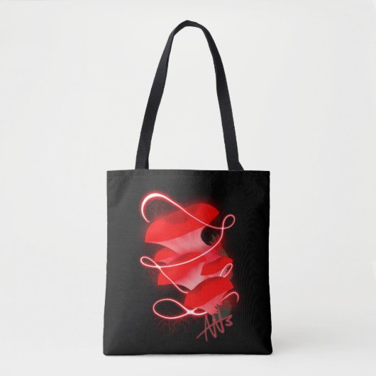 Tote Bag Champignons rouges brillants d'huître enchantés (Devant)