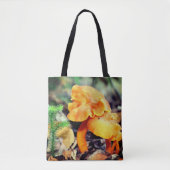 Tote Bag Champignons sauvages d'orange pâle gros (Devant)