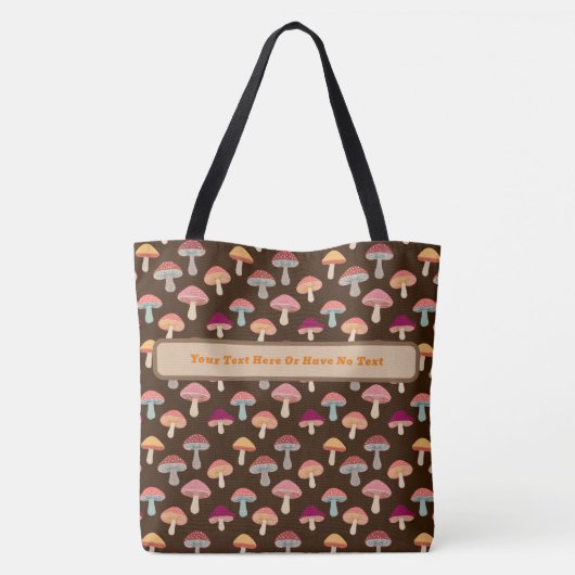 Tote Bag Champignons Toadstool Forêt de bois Hippie Boho (Dos)