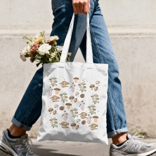 Tote Bag Champignons variés