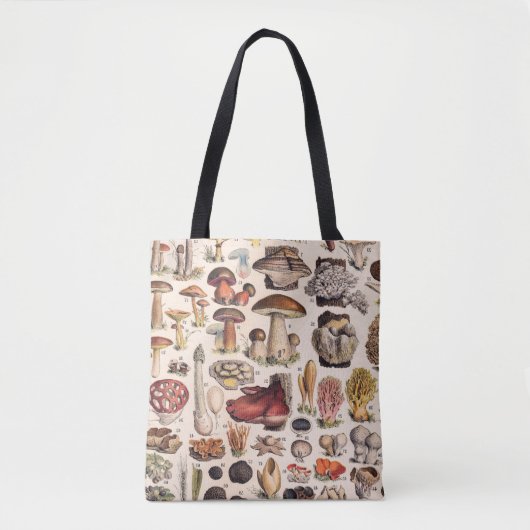 Tote Bag Champignons vintages Par Adolphe Millot (Devant)