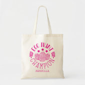 Tote Bag Champion de chasse aux oeufs de Pâques personnalis (Devant)