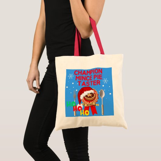 Tote Bag Champion Mince Pie Taster - Père Noël (Devant (produit))