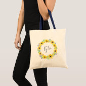 Tote Bag Champs de fleurs personnalisés (Devant (produit))