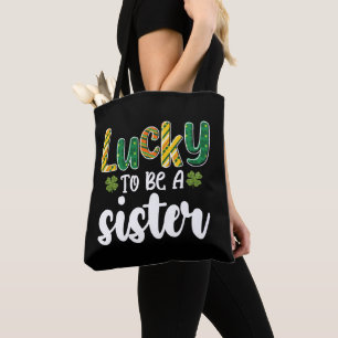 Tote Bag Chanceuse d'être une sœur, famille Saint-Patrick