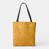 Tote Bag Chandail en tricot orange, arrière - plan texturé. (Dos)