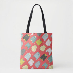 Tote Bag Chandails multicolores, douillets, automne chaud h