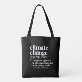 Tote Bag Changement climatique (Dos)