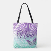 Tote Bag Changer le nom Grand-mère Tourbillon Violet & Papi (Dos)