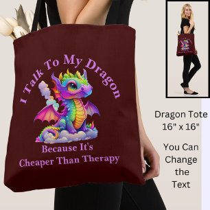 Tote Bag Changer Le Texte, Parlez À Dragon Moins Cher Que L