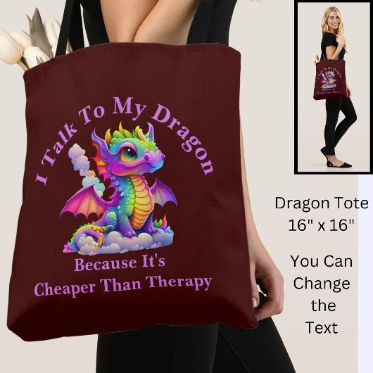Tote Bag Changer Le Texte, Parlez À Dragon Moins Cher Que L
