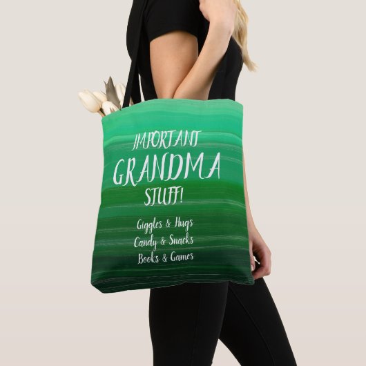 Tote Bag Changer tout le texte et le nom de grand-mère des (De près)