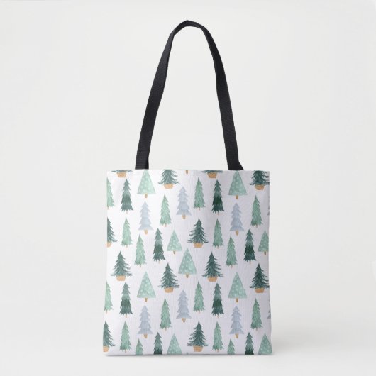 Tote Bag (chanson de Medium) - Christmas Pattern (Devant)