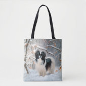 Tote Bag Chanson Japonaise Laisser Neige Noël (Devant)