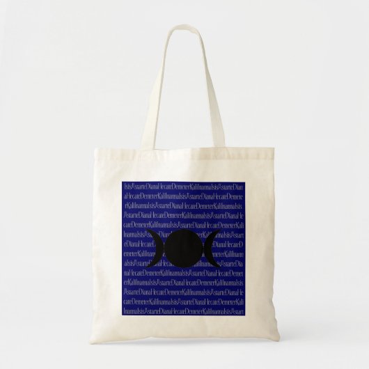Tote Bag Chant de déesse (bleu-foncé) (Devant)