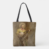 Tote Bag Chanter Espagnol Cowboy à Banjo jouer à la chanson (Dos)