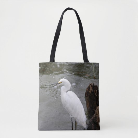 Tote Bag Chanter Snowy Egret (Devant)