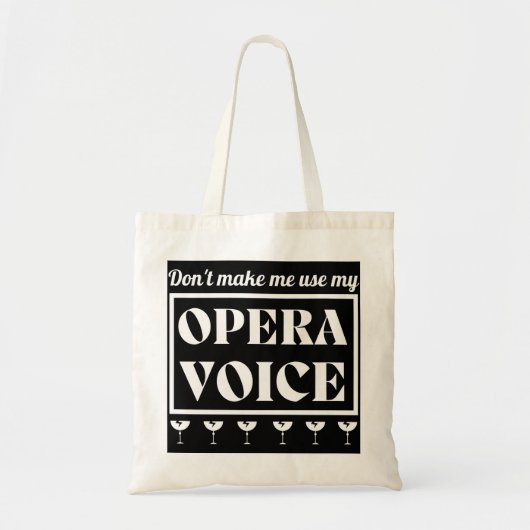 Tote Bag Chanteur opéra vocal (Devant)