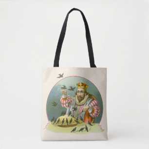 Tote Bag Chantez une chanson de six pence, comptine vintage