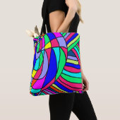 Tote Bag Chaos coloré (De près)
