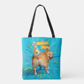Tote Bag Chapeau d'anniversaire Corgi Butt (Dos)