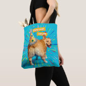 Tote Bag Chapeau d'anniversaire Corgi Butt (De près)