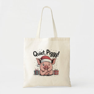 Tote Bag Chapeau de Noël de Santa cochon silencieux démocra