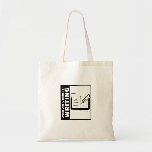 Tote Bag Chaque jour, c'est pour écrire (Devant)
