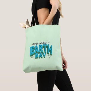 Tote Bag Chaque jour est Jour des terres moderne