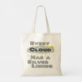 Tote Bag Chaque Nuage A Un Doublure Argent (Dos)