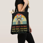 Tote Bag Chaque Snack Que Tu Fais... Je te regarderai (De près)