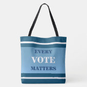 Tote Bag Chaque vote compte, double face (Dos)
