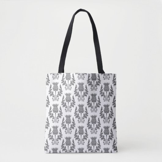Tote Bag chardon en silhouette motif sans soudure (Devant)