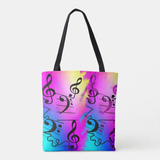 Tote Bag Charges de la musique (Dos)