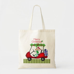 Tote Bag Chariot de golf de Joyeux Noël Elf 1