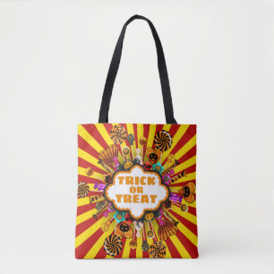 Tote Bag Chariot d'Halloween ou de traiter des bonbons et d
