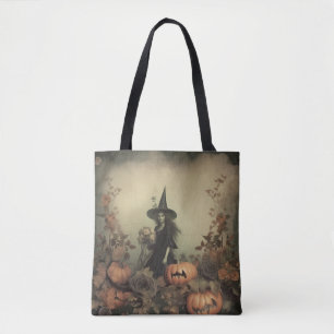 Tote Bag Chariot Halloween vintage (3)