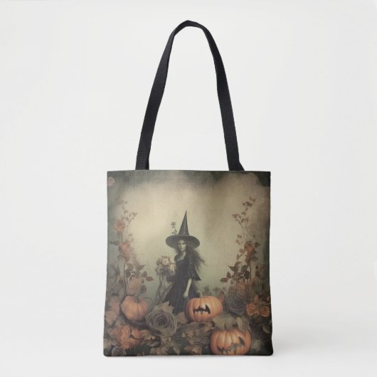 Tote Bag Chariot Halloween vintage (3) (Devant)