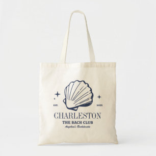 Tote Bag Charleston Beach Bachelorette Party Seashells Logo