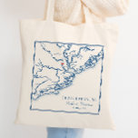 Tote Bag Charleston Caroline du Sud Mariage bleu marine<br><div class="desc">Offrez à vos invités ce sac fourre-tout de mariage élégant bleu marine en Caroline du Sud, sur le thème de la carte, parfait pour votre fête de Charleston. Idéal pour des lieux historiques et romantiques comme William Aiken House, Boone Hall Plantation, Magnolia Plantation and Gardens, The Cedar Room, Lowndes Grove...</div>
