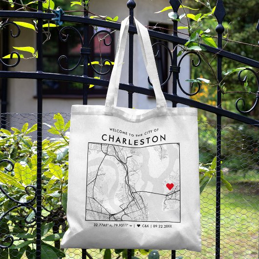 Tote Bag Charleston Love Locator | Accueil du Mariage de ca
