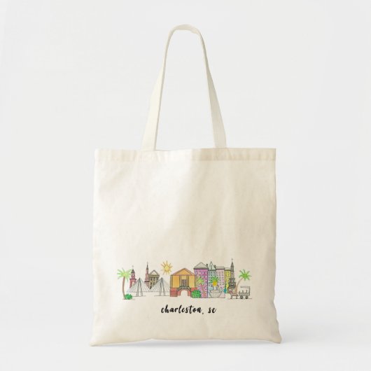 Tote Bag Charleston, marché Fourre-tout de Sc (Devant)